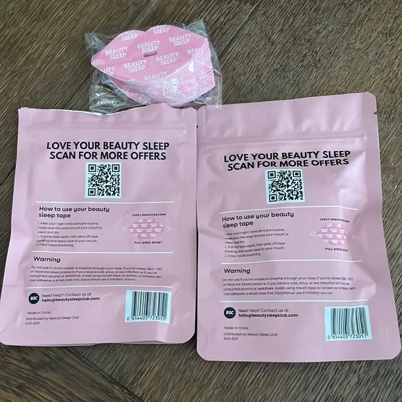 Pink Mouth Tape Two 30 Pack - Picture 2 of 3